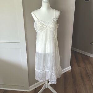 White vintage slip dress